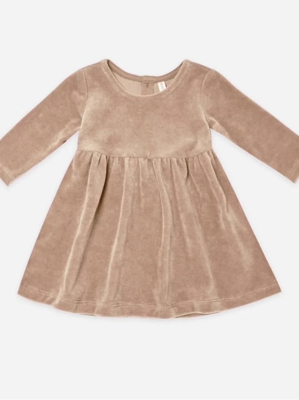 Quincy Mae Velour pink Long-Sleeve Dress and Lali tights